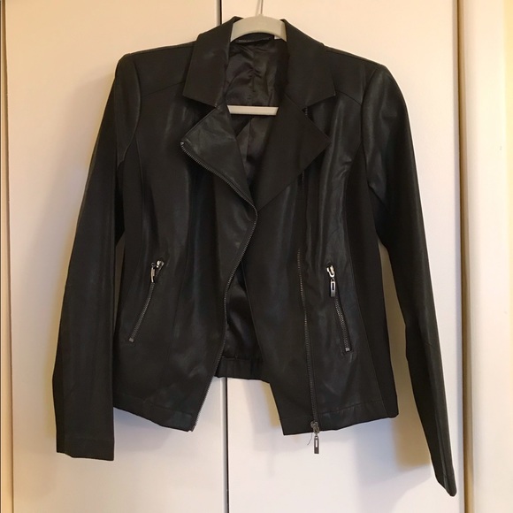 Jackets & Blazers - Styled by Joe Zee Faux Leather Motorcycle Jacket